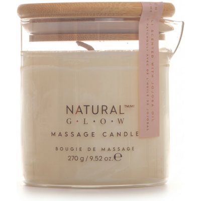 Natural Glow masážní svíčka s jojobovým olejem, Patchouli, 270g – Hledejceny.cz
