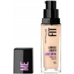 Maybelline Fit Me! Luminous + Smooth SPF18 Foundation 105 Natural Ivory tekutý make-up pro sjednocenou a rozjasněnou pleť 30 ml – Sleviste.cz