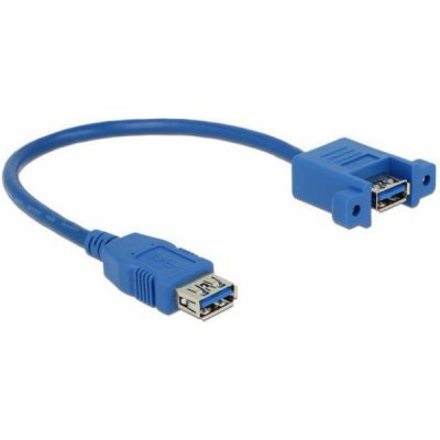 Delock 85111) USB-A - USB-A, 0.25m, modrý – Zbozi.Blesk.cz