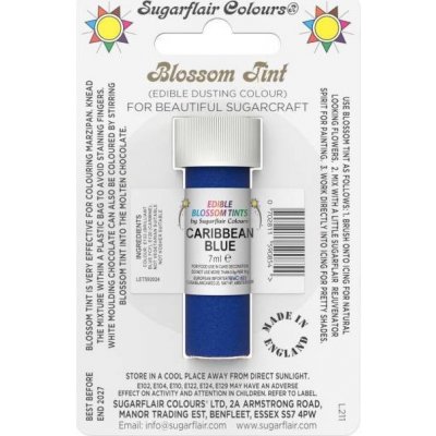 Sugarflair Jedlá prachová barva Caribbean Blue 7 ml – Zbozi.Blesk.cz