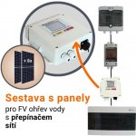 SolarEco solární set pro ohřev vody s přepínačem sítí MPPT DZD1.x Mini AC 2,5kW 8x Jinko Solar 440Wp
