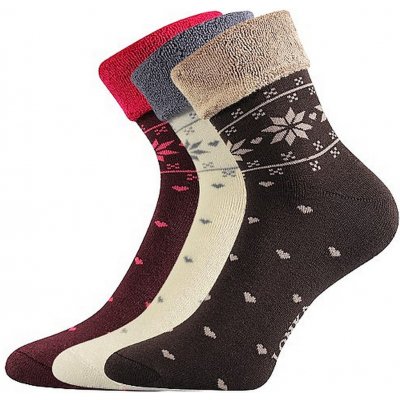 Lonka dámské vysoké bavlněné froté ponožky Frotana pro každodenní použití