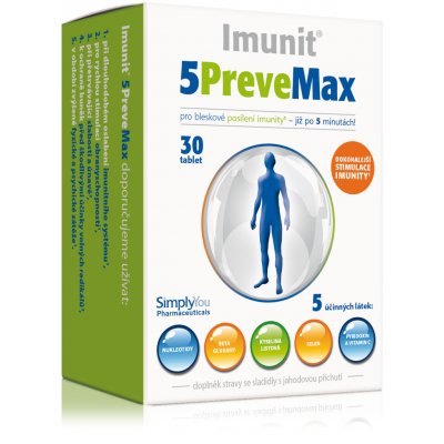 Imunit 5Prevemax nukleotidy beta glukan 30 tablet – Hledejceny.cz