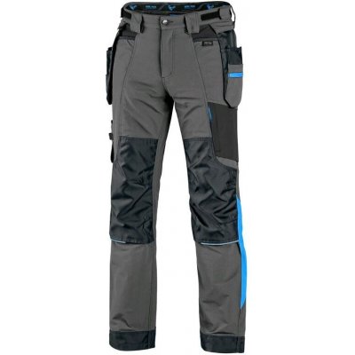 Canis CXS NAOS Montérkové kalhoty šedo-černé HV modré doplňky – Zboží Dáma