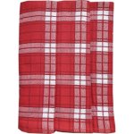Polášek kuchyňské utěrky EGYPTSKÁ BAVLNA 86 červené káro 3 kusy 50x70cm – Sleviste.cz