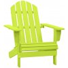 Zahradní židle a křeslo zahrada-XL Zahradní židle Adirondack masivní jedlové dřevo zelené