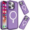 Pouzdro a kryt na mobilní telefon Apple MG Color Matte MagSafe iPhone 15 Pro, fialové