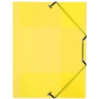 Viquel Desky s gumičkou PropyGlass, transparentní, žlutá, PP, 15 mm, A4, VIQUEL 113392-08 421384