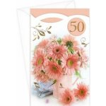 ARGUS Přání k 50.narozeninám květinové 15-6570c50 – Hledejceny.cz