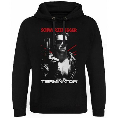 Terminator mikina Schwarzenegger Poster Epic Hoodie Black – Zboží Dáma