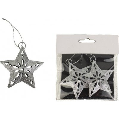 Ozdoba hvězda 2ks K1095 ST – Zboží Mobilmania