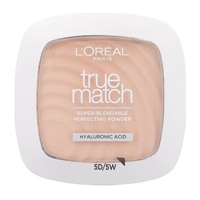 L'Oréal Paris True Match jemný pudr pro přirozený vzhled 5.D/5.W Dore Warm 9 g – Zbozi.Blesk.cz