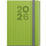 Oskar Vigo A5 Týdenní 2026 zelená – Zboží Dáma