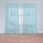 Záclony Blankytně modrá: 2 ks - 150x250 cm - Sablio – Hledejceny.cz