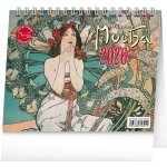 stolní Alfons Mucha, 16,5 x 13 cm 2026 – Zboží Dáma