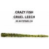 Návnada a nástraha Crazy Fish Cruel Leech 5,5cm 16 watermelon