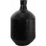 Černá kovová dekorační váza s odřením Tinn - Ø 24*45 cm - Clayre & Eef – Hledejceny.cz