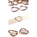 Dekorace SRDÍČKO zlaté - s průvlekem – Sleviste.cz