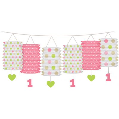 Girlanda Lucerničková SVĚTLE RŮŽOVÁ 3,6m – Zboží Mobilmania