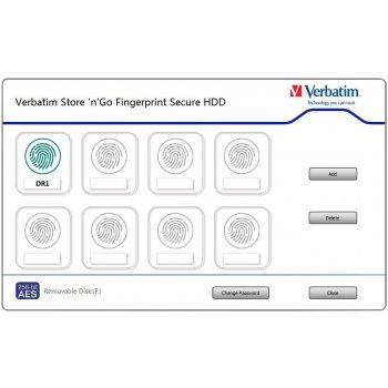 Verbatim Fingerprint Secure Hard Drive 2TB, 53651