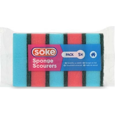 Soke profilovaná houba na nádobí MIDI 5 ks 9x7x4,5cm – Hledejceny.cz