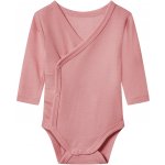 Lupilu Dětské body s dlouhými rukávy z merino vlny a hedvábí světle růžová – Zboží Mobilmania