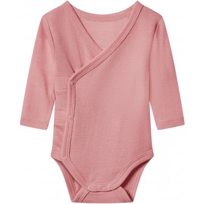 Lupilu Dětské body s dlouhými rukávy z merino vlny a hedvábí světle růžová – Zboží Mobilmania
