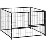 vidaXL Psí kotec černý 100 x 100 x 70 cm ocel – Zboží Dáma