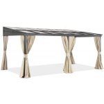 Garden Point Tarragona se závěsy Hliníková stříška na terasu 4 x 6 m – Zboží Mobilmania