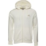 adidas ESSENTIALS 3-STRIPES Hoodie mikina béžová – Zboží Mobilmania
