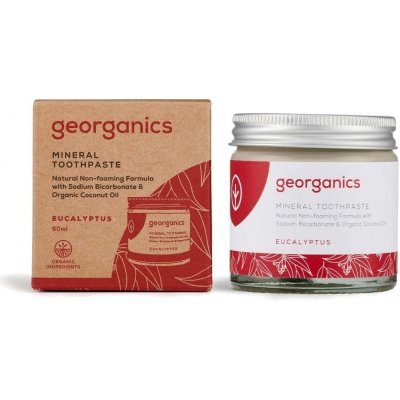 Georganics Přírodní zubní prášek eukalyptus 60 ml