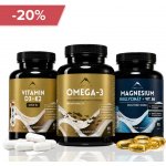 Hrotlife Balíček: Vitamín D3+K2 90 kapslí + Omega-3 90 kapslí + Magnesium bisglycinát 90 kapslí – Hledejceny.cz