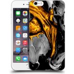 Pouzdro Picasee silikonové Apple iPhone 6 Plus/6S Plus - Black Gold čiré – Hledejceny.cz