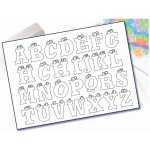 Radost v písku Šablona na pískování abeceda A4 210 x 297 mm – Hledejceny.cz