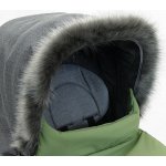 Babyrenka kožešinový lem boudy kočárku šedý – Zboží Dáma