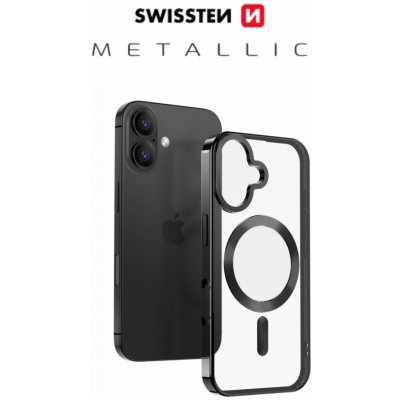 Swissten Clear Jelly Magstick Metallic pro Apple iPhone 17 černý 140973 – Sleviste.cz