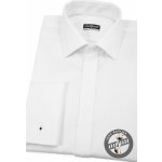 Avantgard pánská košile slim s krytou légou a dvojitými manžetami na manžetové knoflíčky bílá 133-91 – Zboží Mobilmania