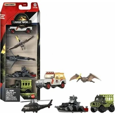 Mattel Matchbox™ Jurský svět 4 ks angličák a dinosaurus Pteranodon – Zboží Dáma
