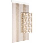 Závěs do dveří NICA 90x210 cm hnědý/bílý – Hledejceny.cz