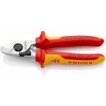KNIPEX 95 26 165 Kabelové nůžky s otevírací pružinou izolované vícesložkovými návleky, certifikace VDE chromované 165 mm – Zboží Dáma