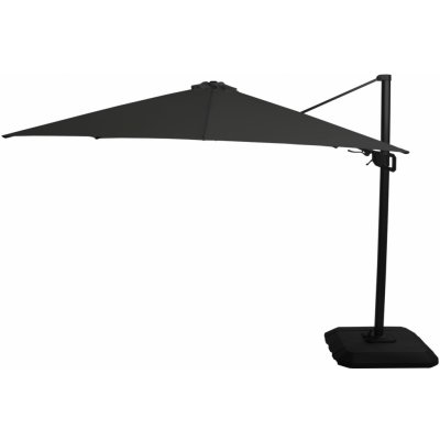 Hartman Slunečník s boční nohou a křížovým podstavcem Shadowflex T2 čtvercový- 300x300 cm Dark grey – Hledejceny.cz
