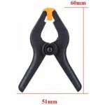 Silný nylonový upínací klip 2" – nastavitelný, 6 cm, pro fotografické pozadí – Zboží Mobilmania