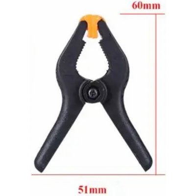 Silný nylonový upínací klip 2" – nastavitelný, 6 cm, pro fotografické pozadí – Zboží Mobilmania