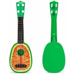 EcoToys Ukulele kytara pro děti čtyřstrunná vodní meloun