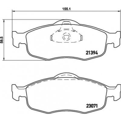 Sada brzdových destiček, kotoučová brzda BREMBO P 24 037 (P24037)