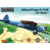 Sběratelský model Kovozávody Prostějov Hillson Praga E 114B Air Baby KPM0094 1:72