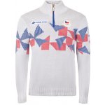 Alpine Pro Jig pánský svetr z olympijské kolekce mplu105000mz bílá – Zboží Mobilmania