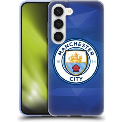 Pouzdro HEAD CASE Samsung Galaxy S23 Manchester City FC - Modré nové logo