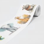 DIMEX SBD-15-009 Vliesová samolepicí bordura Zvířátka, rozměry 15 cm x 5 m – Zboží Dáma