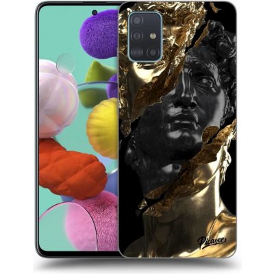 Pouzdro Picasee silikonové Samsung Galaxy A51 A515F - Black Gold černé – Hledejceny.cz